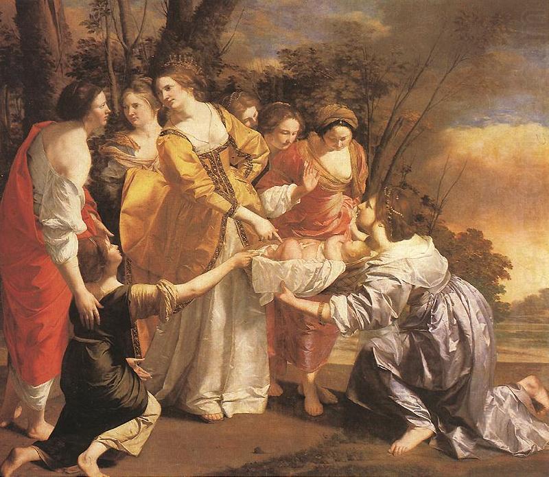 GENTILESCHI, Orazio Finding of Moses dfgh oil painting picture